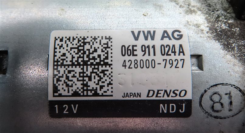 Thumbnail 7: 2014-2018 AUDI A8 S7 S8 (D4 4H C7 4G8) 4.0L TURBO ENGINE STARTER MOTOR (opt 7L8)
