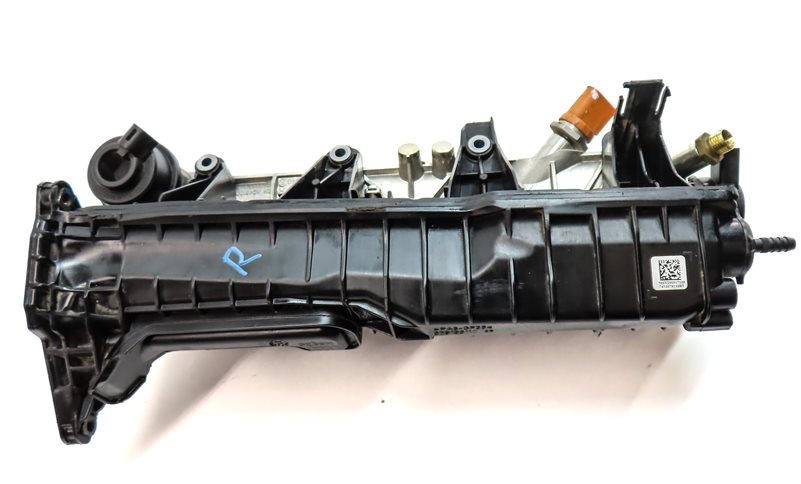Thumbnail 2: 15-18 AUDI A8 S6 S7 RS7 S8 D4 4H C7 4.0L RIGHT LOWER INTAKE MANIFOLD w/FUEL RAIL
