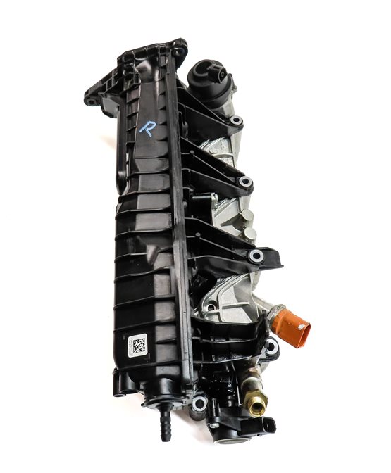 Thumbnail 3: 15-18 AUDI A8 S6 S7 RS7 S8 D4 4H C7 4.0L RIGHT LOWER INTAKE MANIFOLD w/FUEL RAIL