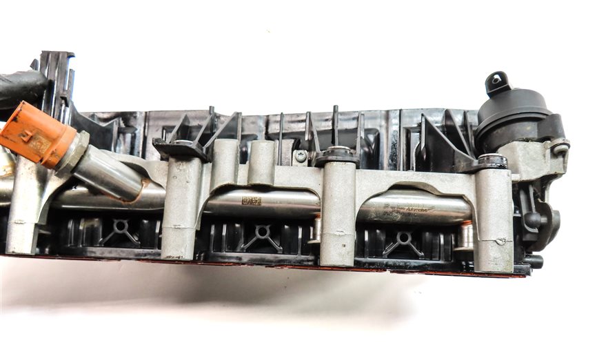 Thumbnail 5: 15-18 AUDI A8 S6 S7 RS7 S8 D4 4H C7 4.0L RIGHT LOWER INTAKE MANIFOLD w/FUEL RAIL