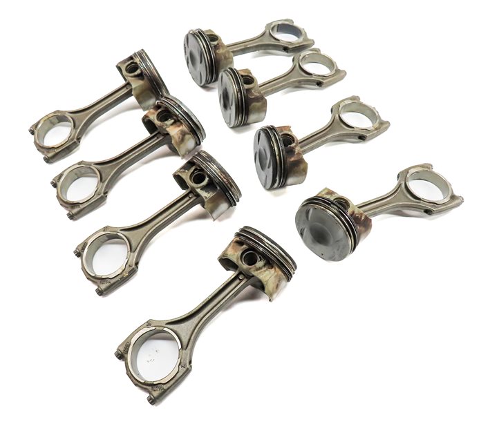 Thumbnail 3: 15-19 AUDI A6 A7 A8 Q7 (C7 D4 4H 4M) 3.0L SUPER PISTON & CONNECTING ROD SET 6