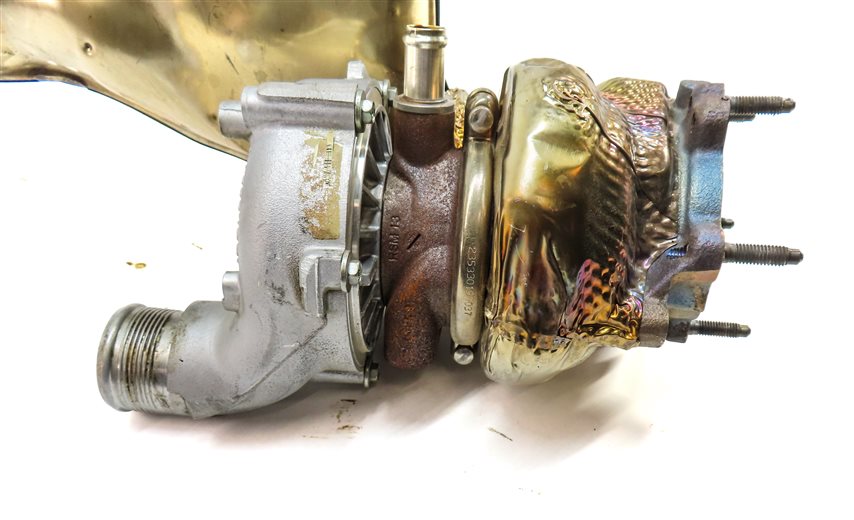 Thumbnail 5: 13-18 AUDI A8 S6 S7 S8 (D4 4H C7 4GH) 4.0L TURBO ENGINE LEFT TURBO TURBOCHARGER