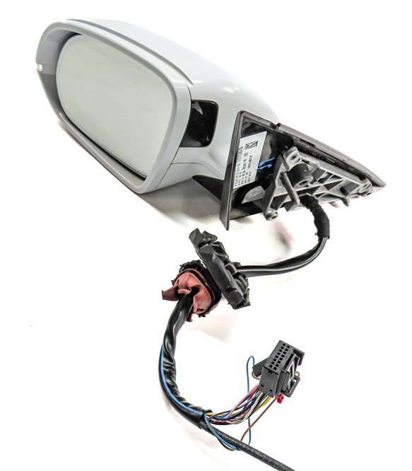Thumbnail 7: 11-18 AUDI A8 S8 D4 4H LEFT DOOR MIRROR HEAT CAMERA PFOLD AUTODIM BLIND (White)