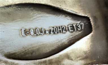 Thumbnail 5: 2016-2018 AUDI A8 D4 4H 20X9 INCH 10 SINGLE SPOKE ALUMINUM WHEEL RIM