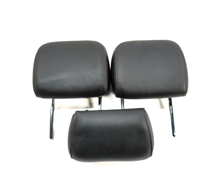 09-12 AUDI A4 S4 B8 8K REAR LEFT CENTER RIGHT SEAT HEAD REST SET/3 (Black)
