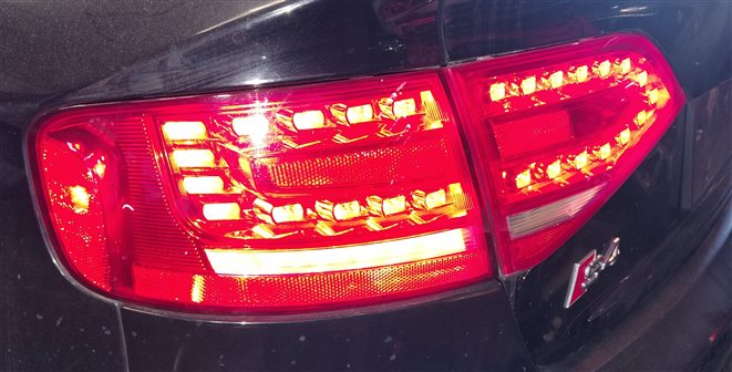 Thumbnail 2: 10-12 AUDI A4 S4 (B8 8K) REAR LEFT DRIVER INNER TRUNK TAILLIGHT LIGHT LAMP LED