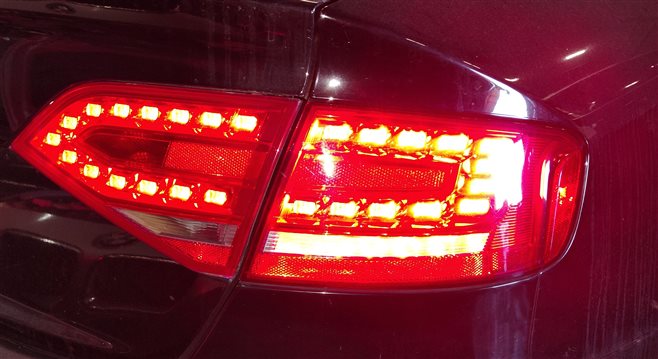 Thumbnail 2: 10-12 AUDI A4 S4 B8 8K REAR RIGHT PASSENGER OUTER TAILLIGHT BRAKE LIGHT LAMP LED