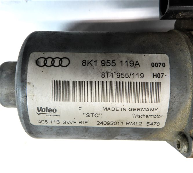Thumbnail 7: 2009-2016 AUDI A4 S4 ALLROAD (B8 8K) FRONT WINDSHIELD WIPER MOTOR