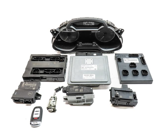 12 AUDI S4 S5 B8 8K 3.0 SUPER CCBA SPEEDOMETER IGNITION IMMOBILIZER MODULE SET/9