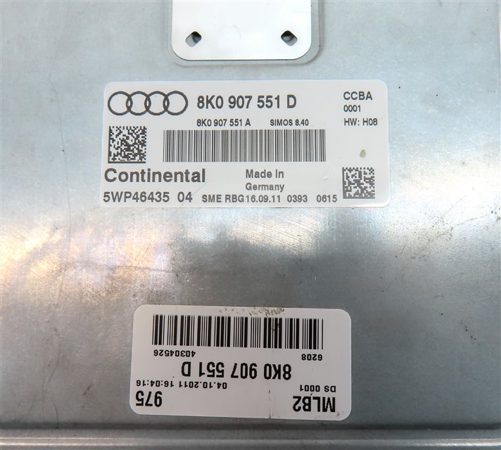 Thumbnail 11: 12 AUDI S4 S5 B8 8K 3.0 SUPER CCBA SPEEDOMETER IGNITION IMMOBILIZER MODULE SET/9