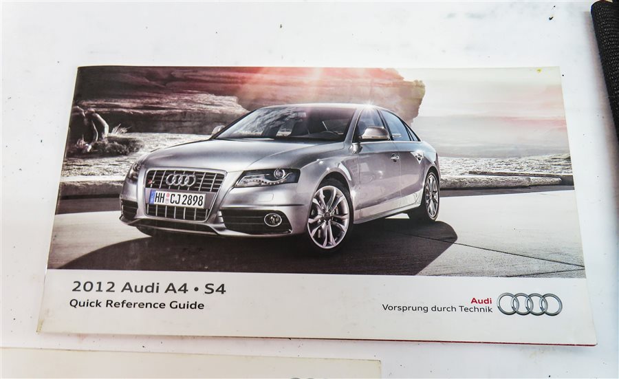 Thumbnail 3: 2012 AUDI S4 (B8 8K) 3.0L SUPER (CCBA) ENGINE OWNERS MANUAL BOOKLET SET/9 w/CASE