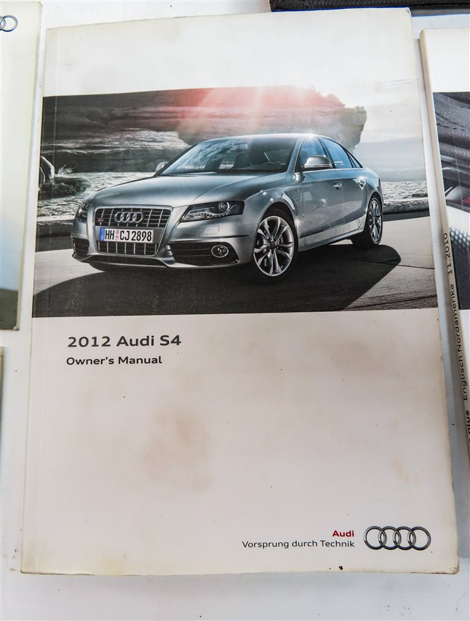 Thumbnail 6: 2012 AUDI S4 (B8 8K) 3.0L SUPER (CCBA) ENGINE OWNERS MANUAL BOOKLET SET/9 w/CASE