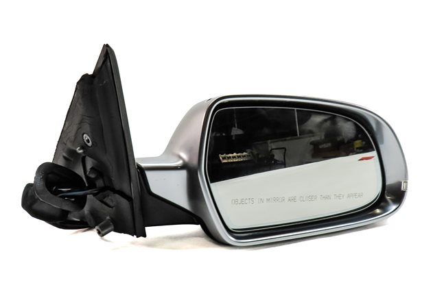 Thumbnail 3: 12-14 AUDI S4 (B8 8K) RIGHT PFOLD HEAT MEMORY AUTODIM DOOR MIRROR (ALUMINUM)