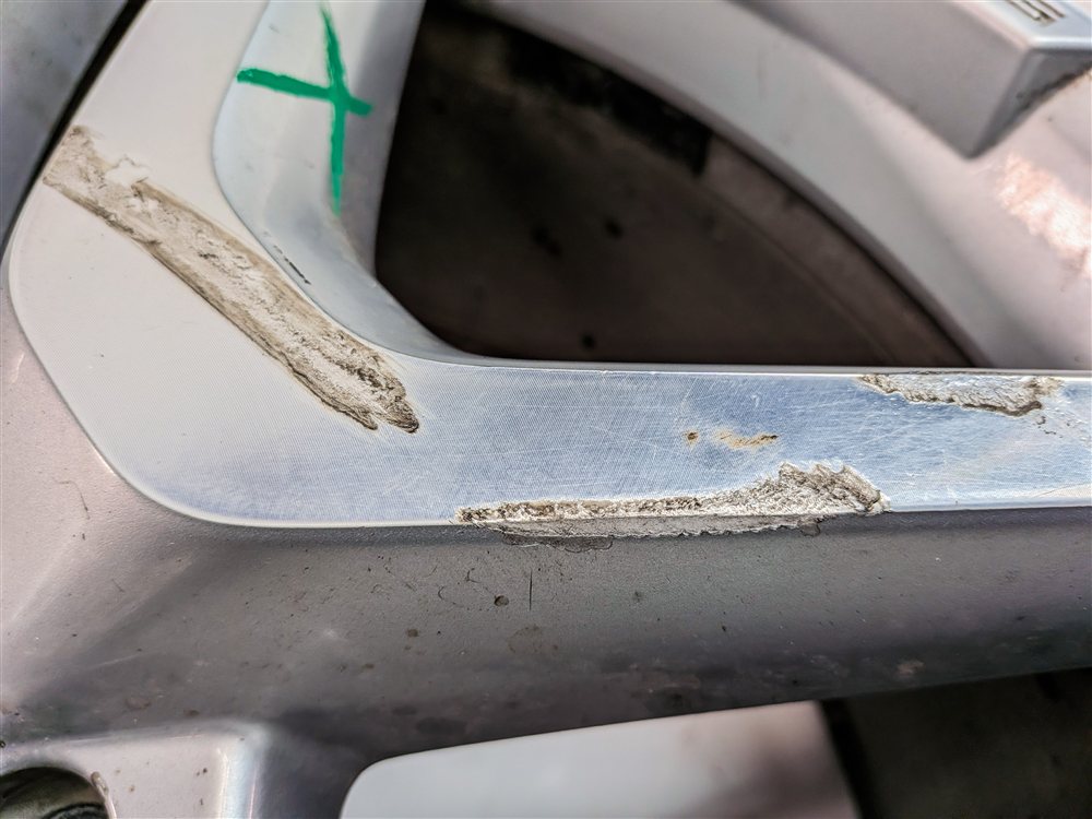 Thumbnail 7: 13-19 MERCEDES GL350 GL450 GL550 GLS X166 21x10 ALUMINUM 10 SPOKE AMG WHEEL RIM