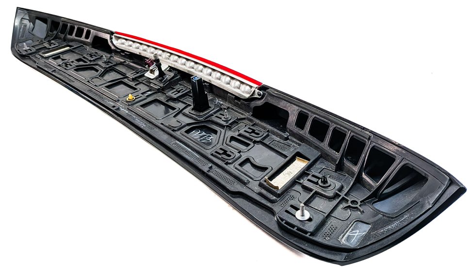 Thumbnail 5: 13-19 MERCEDES GL GLS (W166 X166) REAR TRUNK UPPER SPOILER WING TRIM (Black)