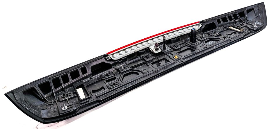Thumbnail 6: 13-19 MERCEDES GL GLS (W166 X166) REAR TRUNK UPPER SPOILER WING TRIM (Black)