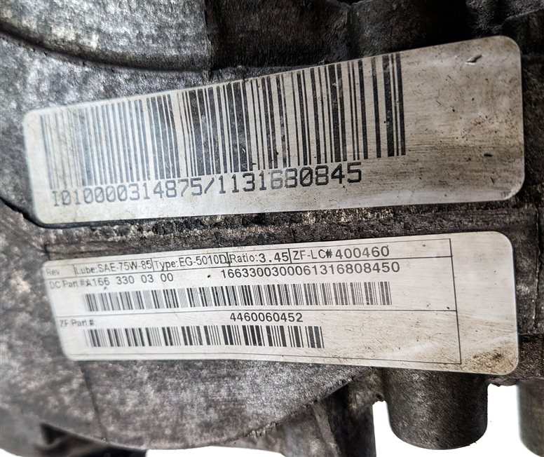 Thumbnail 9: 13-19 MERCEDES GL GLE ML (W166 X166) FRONT DIFFERENTIAL GEAR CARRIER 3.46 RATIO
