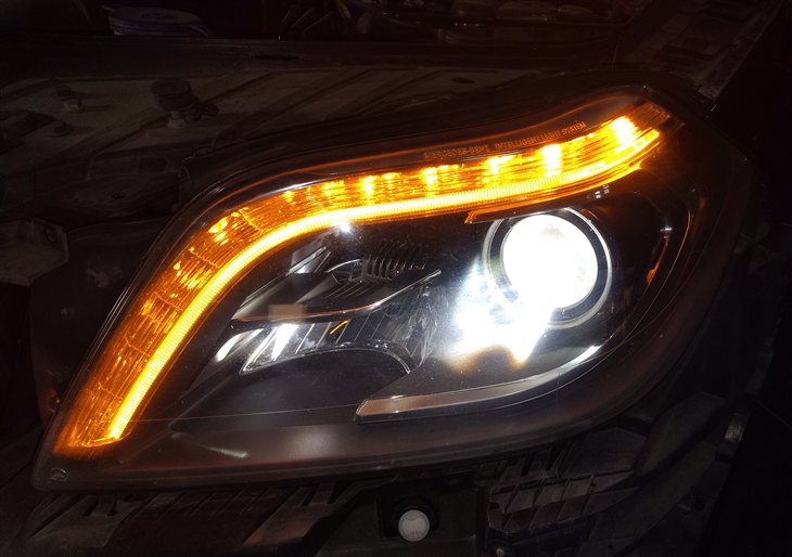 Thumbnail 2: 13-16 MERCEDES GL CLASS (X166) FRONT LEFT DRIVER XENON HID HEADLIGHT LIGHT LAMP