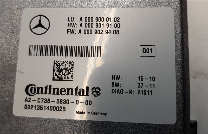 Thumbnail 6: 2013-2014 MERCEDES C E GL GLK ML PARK ASSIST BLIND SPOT RADAR SENSOR MODULE