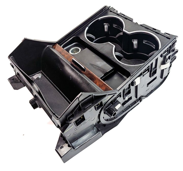 2013 MERCEDES GL550 (X166) CENTER CONSOLE CUPHOLDER w/ ASHTRAY 12V POWER SOCKET