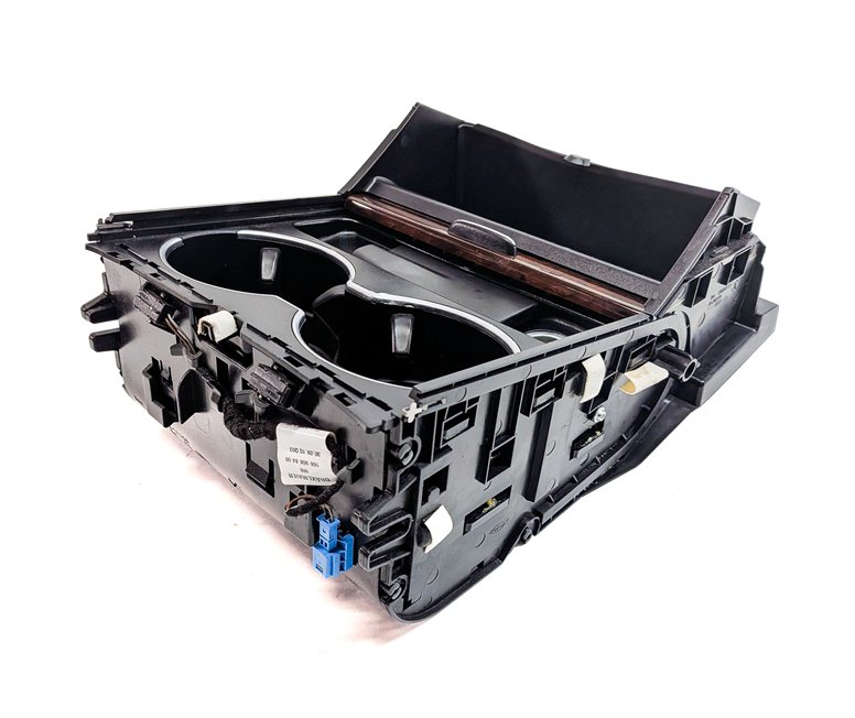 Thumbnail 4: 2013 MERCEDES GL550 (X166) CENTER CONSOLE CUPHOLDER w/ ASHTRAY 12V POWER SOCKET