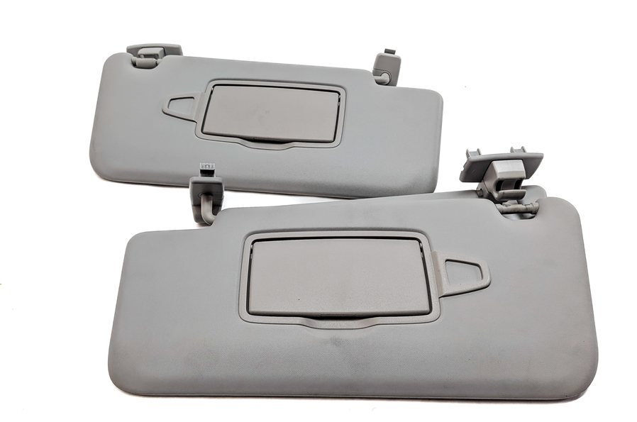 Thumbnail 2: 2013-2019 MERCEDES GL350 GL450 GL550 GLS (W166 X166) FRONT SUNVISOR SET (Gray)