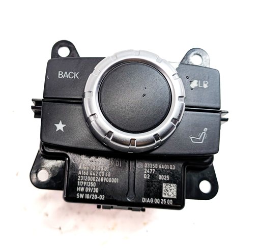 Thumbnail 2: 12-13 GL ML CLASS W166 X166 FRONT CENTER CONSOLE MMI MEDIA CONTROL KNOB