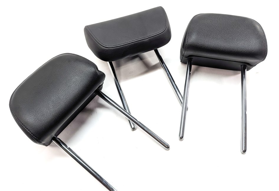 11-17 AUDI Q5 SQ5 (B8 8R) REAR LEFT RIGHT & CENTER HEADREST SET 3 (Black)