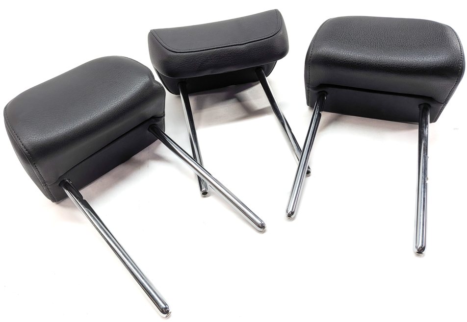 Thumbnail 2: 11-17 AUDI Q5 SQ5 (B8 8R) REAR LEFT RIGHT & CENTER HEADREST SET 3 (Black)