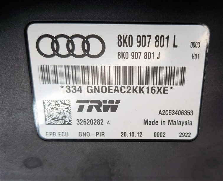 Thumbnail 5: 2013-2017 AUDI A4 S4 A5 S5 RS5 Q5 SQ5 ALLROAD (B8 8K 8T 8R) PARKING BRAKE MODULE