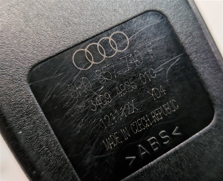 Thumbnail 10: 2013 AUDI Q5 (B8 8R) REAR LEFT CENTER RIGHT SEATBELT BUCKLE RECEIVER SET/3