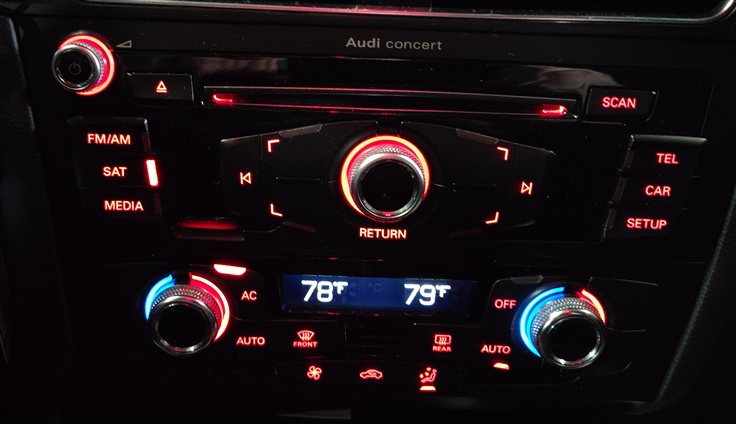 Thumbnail 2: 13-17 AUDI A4 S4 A5 S5 RS5 Q5 SQ5 (B8 8K 8T 8R) HEATER A/C TEMPERATURE CONTROL