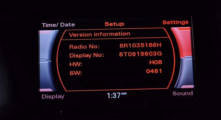 2013 AUDI Q5 (B8 8R) FRONT DASH INFORMATION MEDIA MMI SCREEN 7 INCH