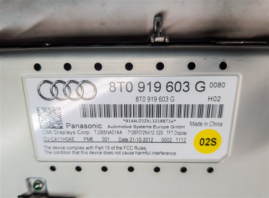 Thumbnail 9: 2013 AUDI Q5 (B8 8R) FRONT DASH INFORMATION MEDIA MMI SCREEN 7 INCH