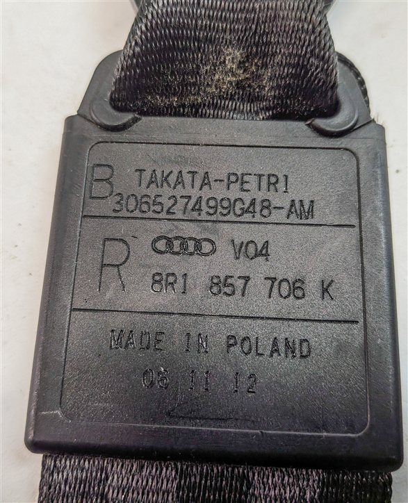 Thumbnail 7: 09-17 AUDI Q5 8R FRONT RIGHT PASSENGER SEAT SEATBELT RETRACTOR (Black)