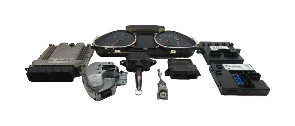 Thumbnail 4: 2011 AUDI Q7 (4L) 3.0L CATA DIESEL ENGINE ECM IMMOBILIZER BODY MODULE KEY SET