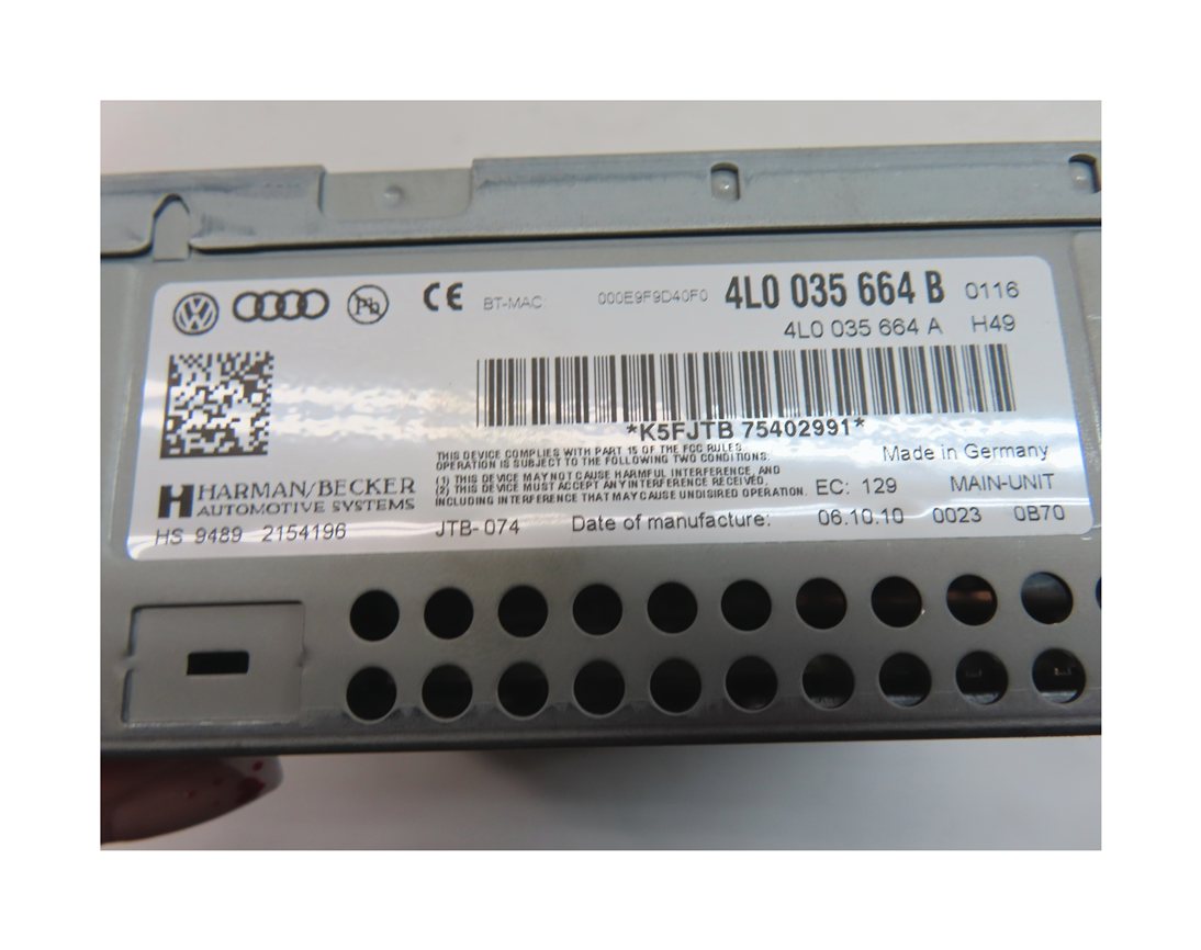 Thumbnail 11: 2010-2011 AUDI Q7 (4L) RADIO STEREO CD DVD SD SIM MMI MULTIMEDIA PLAYER READER