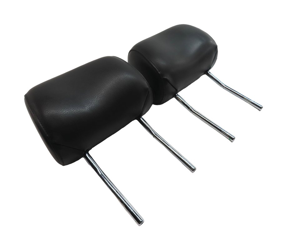 08-15 AUDI A3 A6 Q7 S6 (8P C7 4L) FRONT LEFT & RIGHT SEAT HEADREST SET-2 (Black)