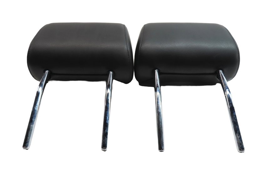 Thumbnail 5: 08-15 AUDI A3 A6 Q7 S6 (8P C7 4L) FRONT LEFT & RIGHT SEAT HEADREST SET-2 (Black)