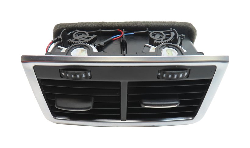 Thumbnail 8: 2011 AUDI Q7 (4L) REAR CENTER CONSOLE HEAT AIR AC HVAC DUAL VENT (Black)