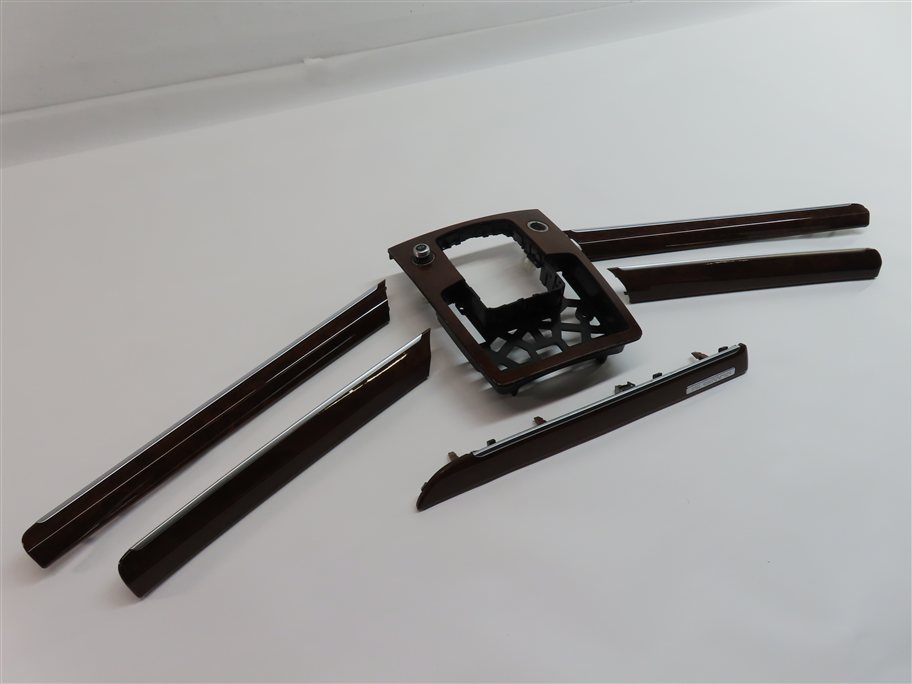 2011 AUDI Q7 (4L) INTERIOR DASH DOOR CENTER CONSOLE WOOD TRIM SET/6 (Walnut)