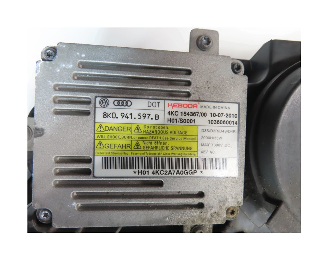 Thumbnail 10: 2010-2015 AUDI Q7 (4L) LEFT DRIVER XENON HID HEADLIGHT LIGHT LAMP (NON AFS)