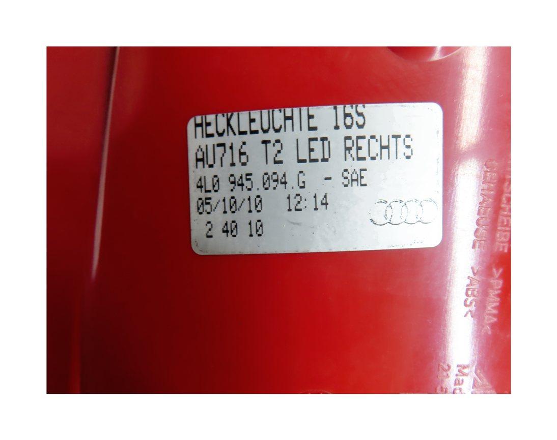 Thumbnail 10: 2010-2015 AUDI Q7 (4L) REAR RIGHT PASSENGER TAILLIGHT BRAKE LIGHT LAMP (LED)
