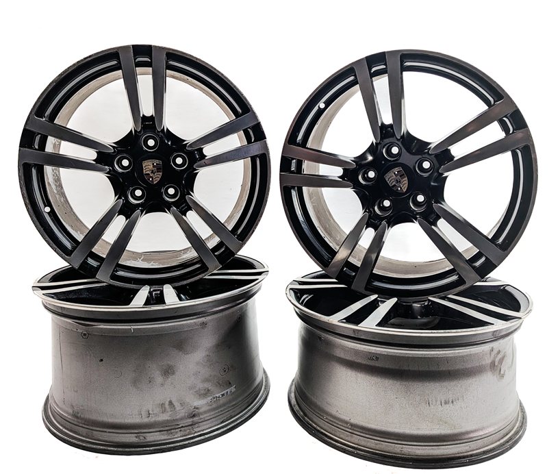 2010-2016 PORSCHE PANAMERA (970 G1) 20x9.5 TURBO 2 DOUBLE 5-SPOKE WHEEL RIM SET
