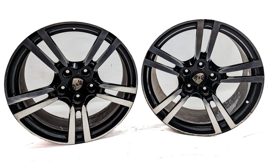 Thumbnail 2: 2010-2016 PORSCHE PANAMERA (970 G1) 20x9.5 TURBO 2 DOUBLE 5-SPOKE WHEEL RIM SET