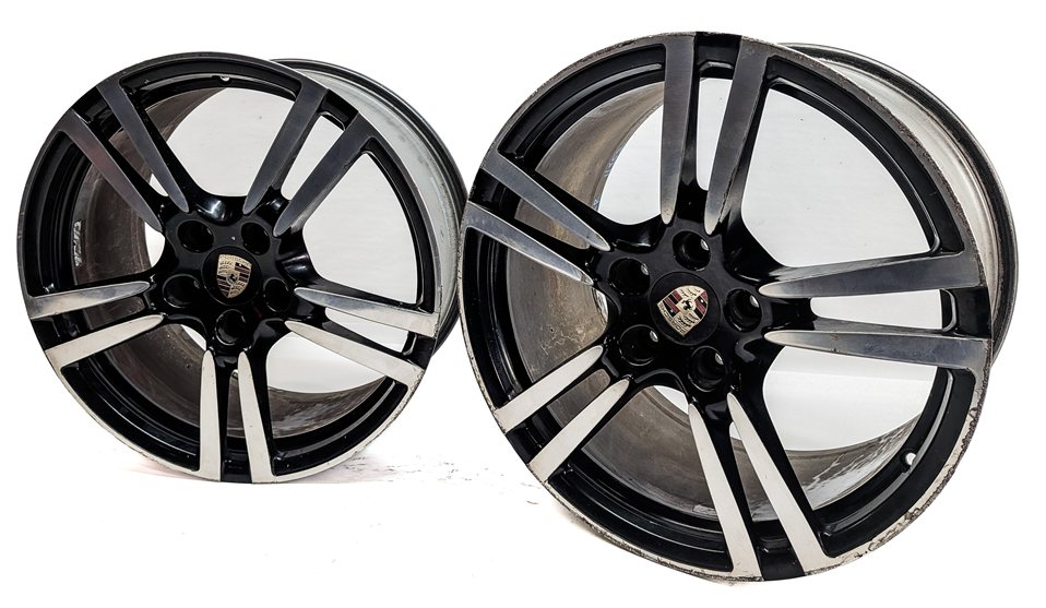 Thumbnail 3: 2010-2016 PORSCHE PANAMERA (970 G1) 20x9.5 TURBO 2 DOUBLE 5-SPOKE WHEEL RIM SET