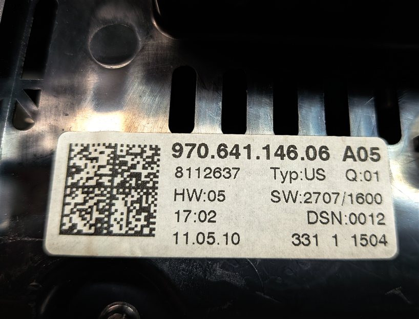 Thumbnail 4: 2011 PORSCHE PANAMERA (970) SPEEDOMETER INSTRUMENT GAUGE CLUSTER MPH (91k)
