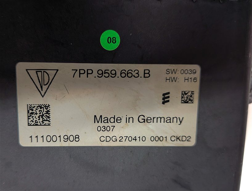 Thumbnail 5: 2011 PORSCHE PANAMERA (970) 3.6L M46.20 ENGINE VOLTAGE CONVERTER CONTROL MODULE