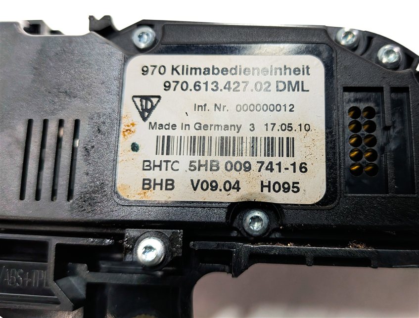 Thumbnail 10: 2010-2013 PORSCHE PANAMERA (970 G1) HEATER A/C SEAT TRACTION TRUNK SWITCH PANEL