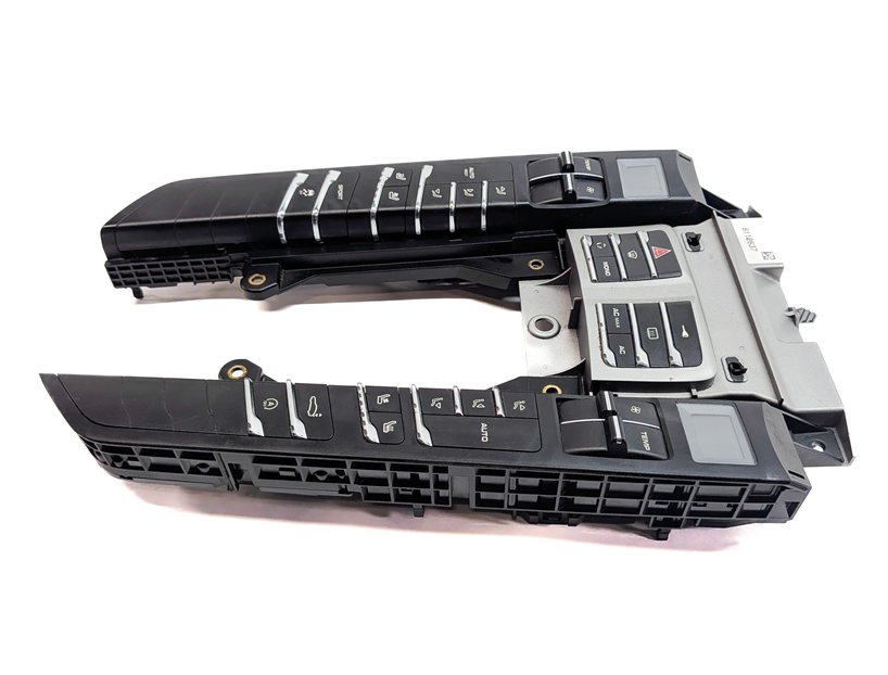 Thumbnail 2: 2010-2013 PORSCHE PANAMERA (970 G1) HEATER A/C SEAT TRACTION TRUNK SWITCH PANEL